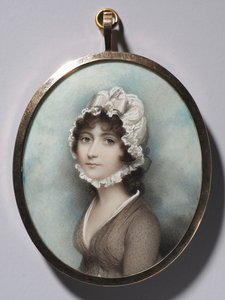 Porträtt av en kvinna, sent 1790-tal.