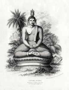 Cotoma Budha, dyrkad i Ceylon, Siam, Kina, 1800-talet av Andrew Thom