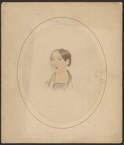 Porträtt av Lavinia E. Walken (fru A.J. Hill) av Andrew W. Jordan
