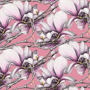 Magnolia, 2019 (akvarell, penna)