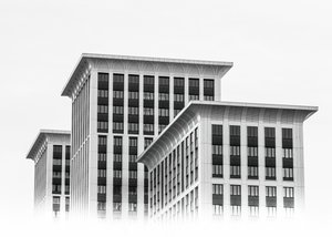 Minimalistisk stadsarkitektur av Andrey Kotov