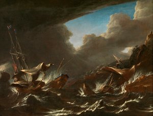 Storm at Sea (olja på duk)
