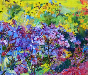Färgglad blomsterträdgård av Andrii Kutsachenko