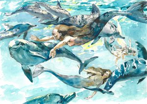 Sjöjungfrornas delfindans av Andrii Kutsachenko