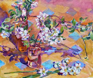 Vårblommor och påskliljor av Andrii Kutsachenko