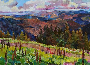 En livfull utsikt över bergen av Andrii Kutsachenko
