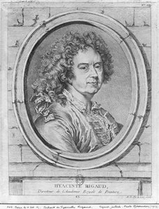 Portræt af Hyacinthe Rigaud, 1752-65 swed