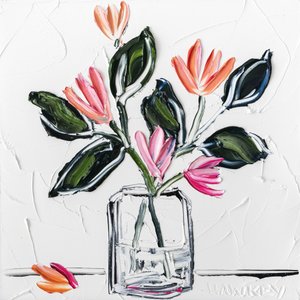 Färgstarka blommor med struktur