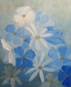 Drömlika blå blommor
