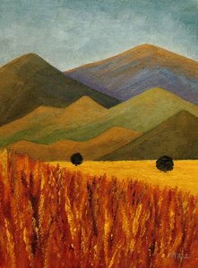 Golden Field-bergen av Angeles M. Pomata