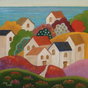 En idyllisk by vid Medelhavet av Angeles M. Pomata