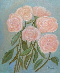 Mjukt rosa rosor