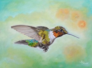 Den livfulla kolibrins flygning av Angeles M. Pomata