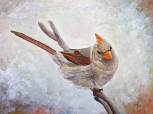 En vaksam hona av kardinal av Angeles M. Pomata
