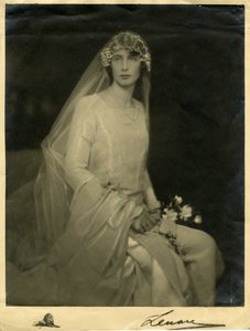 Bröllopsfoto av Lady Anne Hunloke (neé Cavendish)