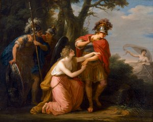 Rinaldo och Armida (olja på duk)