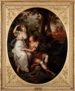 Rinaldo och Armida (olja på duk)
