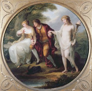 Abelard presenterar Hymen för Heloise av Angelica Kauffmann