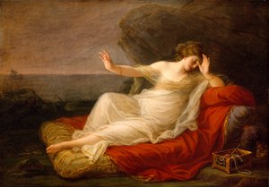Ariadne övergiven av Theseus på Naxos, 1774