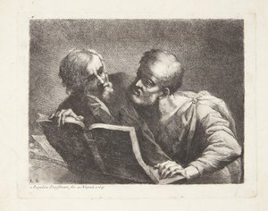 De två gamla eleverna av Angelica Kauffmann