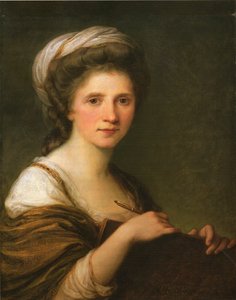 Tyska: Selbstbildnis Självporträtt av Angelica Kauffmann