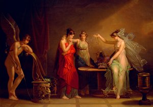 Legenden om Amor och psyke, av Angelica Kauffmann (1741-1807)