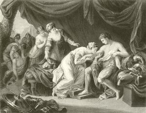 Gift sugs ur prins Edwards sår av hans gemål Eleanor av Angelica Kauffmann