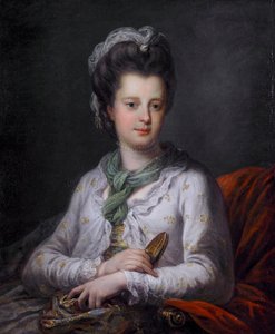 Porträtt av Elizabeth Kerr, född Fortescue, markisinna av Lothian av Angelica Kauffmann