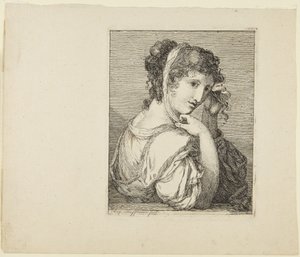 Porträtt av en flicka av Angelica Kauffmann