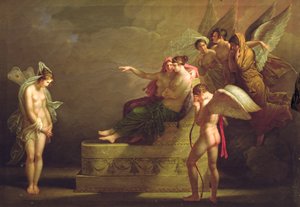 Scen från legenden om Amour och Psyche av Angelica Kauffmann