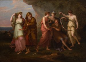 Telemachus och Calypsos nymfer, 1782