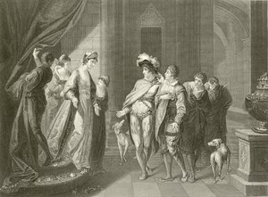 Intervjun mellan Edgar och Elfrida av Angelica Kauffmann