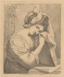Ung kvinna i begrundan av Angelica Kauffmann