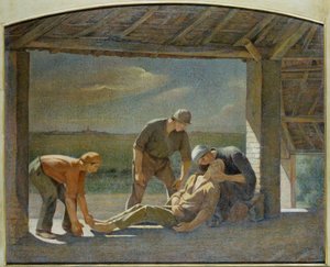 Pieta (olja på duk) av Angelo Barabino