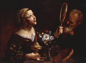 En allegori över sinnena, av Angelo Caroselli