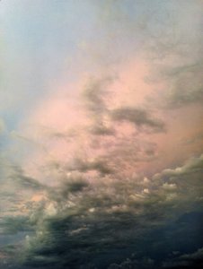 Stormig rosa himmel