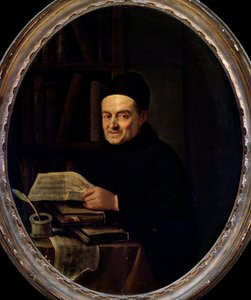 Porträtt av Giovanni Battista Martini (Fader Martini) (Pere Martini) (1706-1784). Målning av Angelo Crescimbeni (1734-1781). 1700-talet. Bologna, Civic Museum Museum av Angelo Crescimbeni