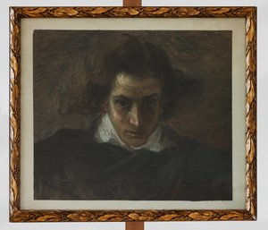 Porträtt av en musiker (pastell) av Angelo Longanesi
