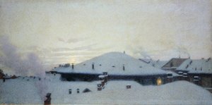 Tak i snön av Angelo Morbelli