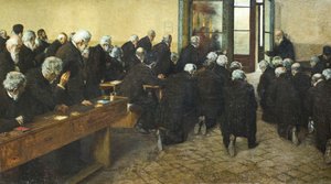 Viaticum, 1884 (olja på duk) av Angelo Morbelli