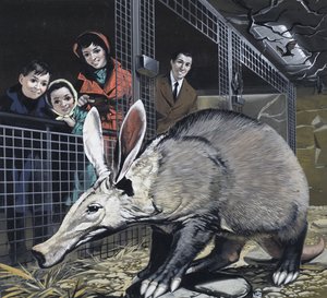 "A är för...." (gouache på papper) av Angus McBride