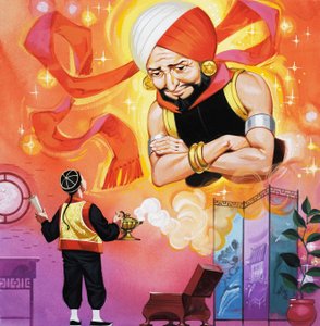 Aladdin och hans underbara lampa av Angus McBride