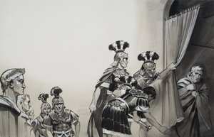 Claudius (10BC-54AD) (gouache på papper) av Angus McBride
