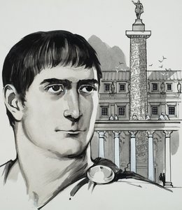Kejsar Trajanus (gouache på papper) av Angus McBride
