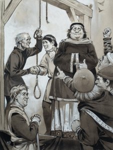 Medieval Justice (gouache på papper) av Angus McBride