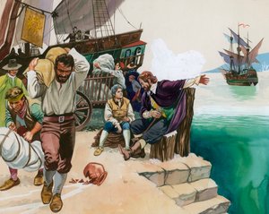 Pirater landar i hamnen av Angus McBride