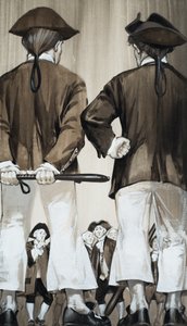Press Gang (gouache på papper) av Angus McBride