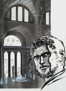 The Baths of Caracalla (gouache på papper) av Angus McBride