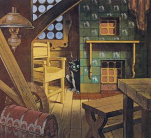 Domovoj (färglitografi) av Angus McBride