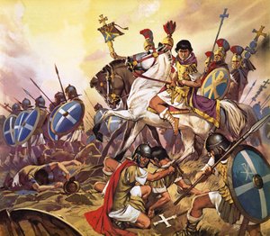Kejsar Konstantin i strid